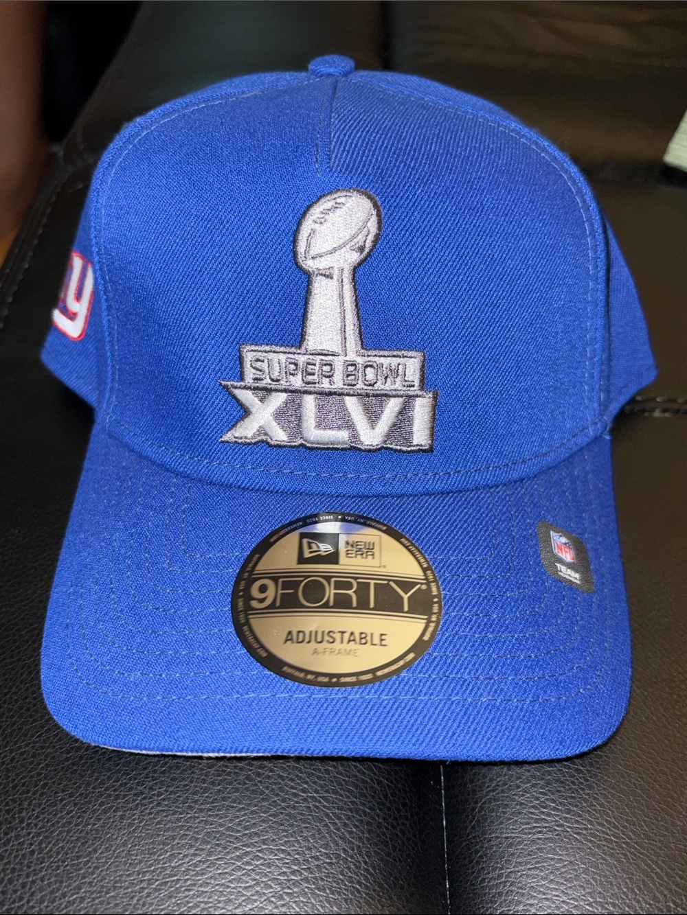 New Era Royal Blue Super Bowl XLVI 9FORTY Cap